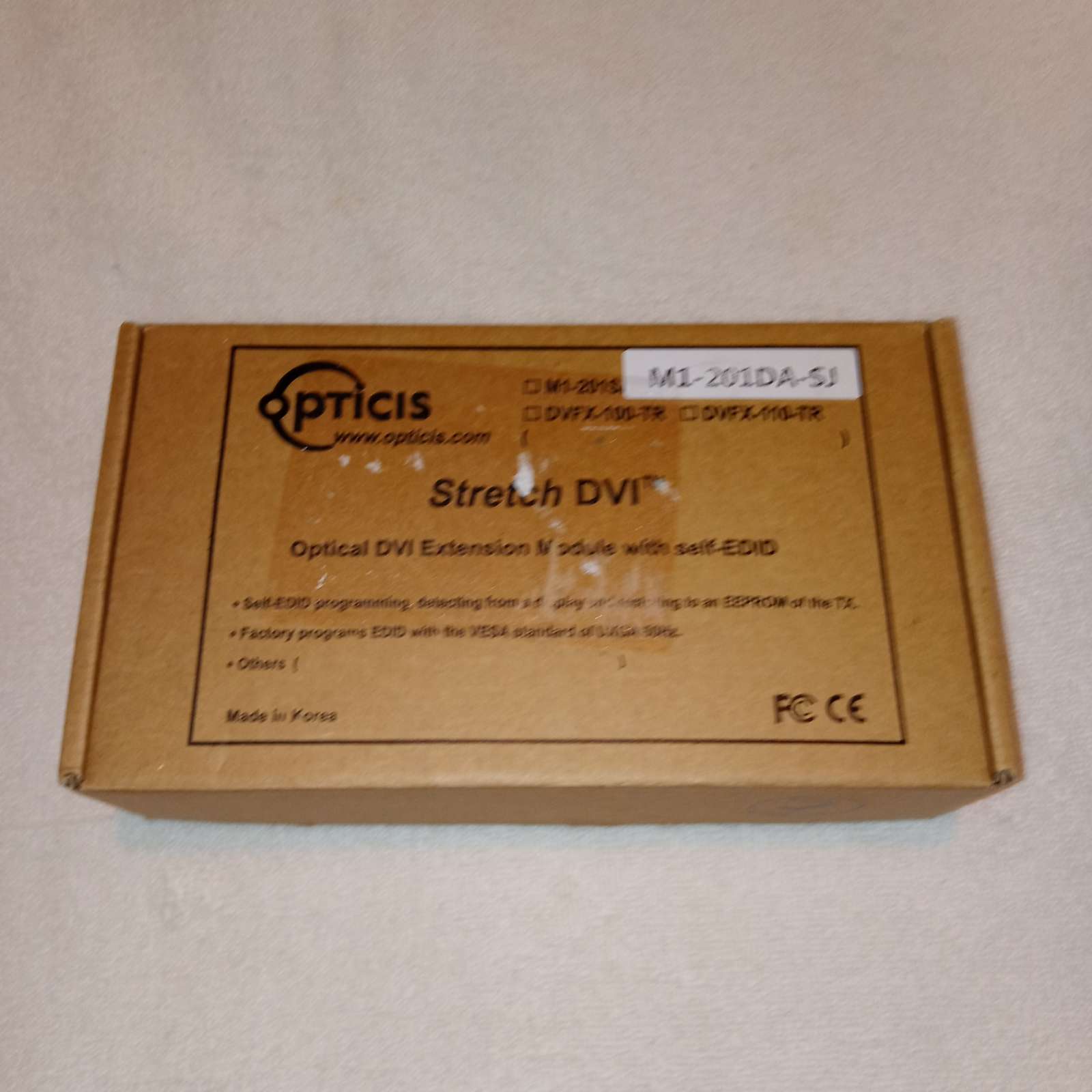 New in box Opticis Stretch DVI M1-201DA-SJ  Item no longer available............Opticis Stretch DVI M1-201DA-SJ fiber